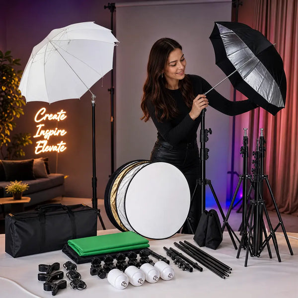 Softbox Photo Studio Kit with Backdrop