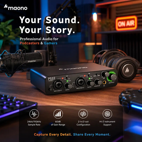 MAONO PS22 USB Audio Interface