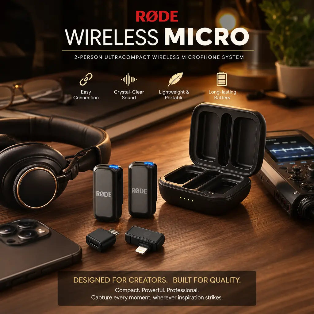 Бесправадная мікрафонная сістэма RODE Wireless