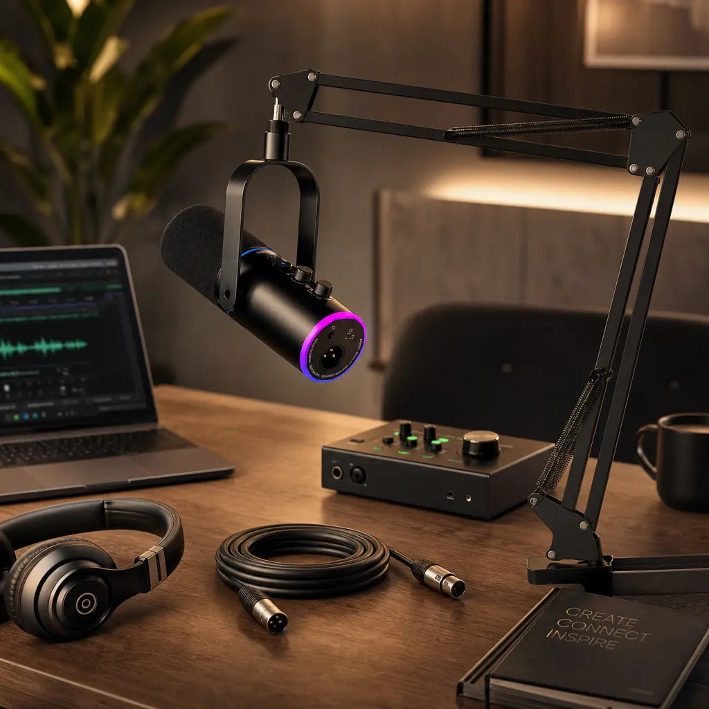PUPGSIS XLR/USB Podcast Microphone