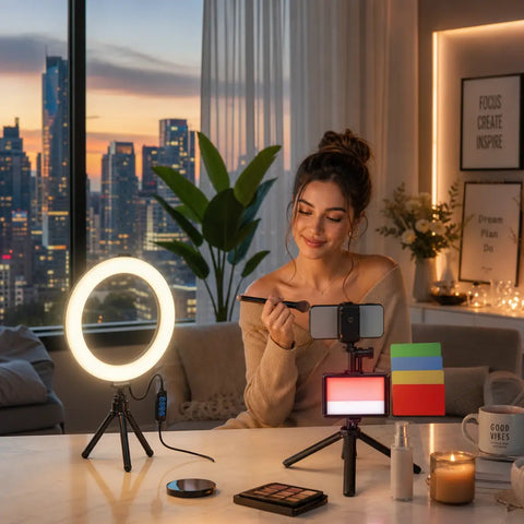 Mini LED Selfie Ring Light 6"
